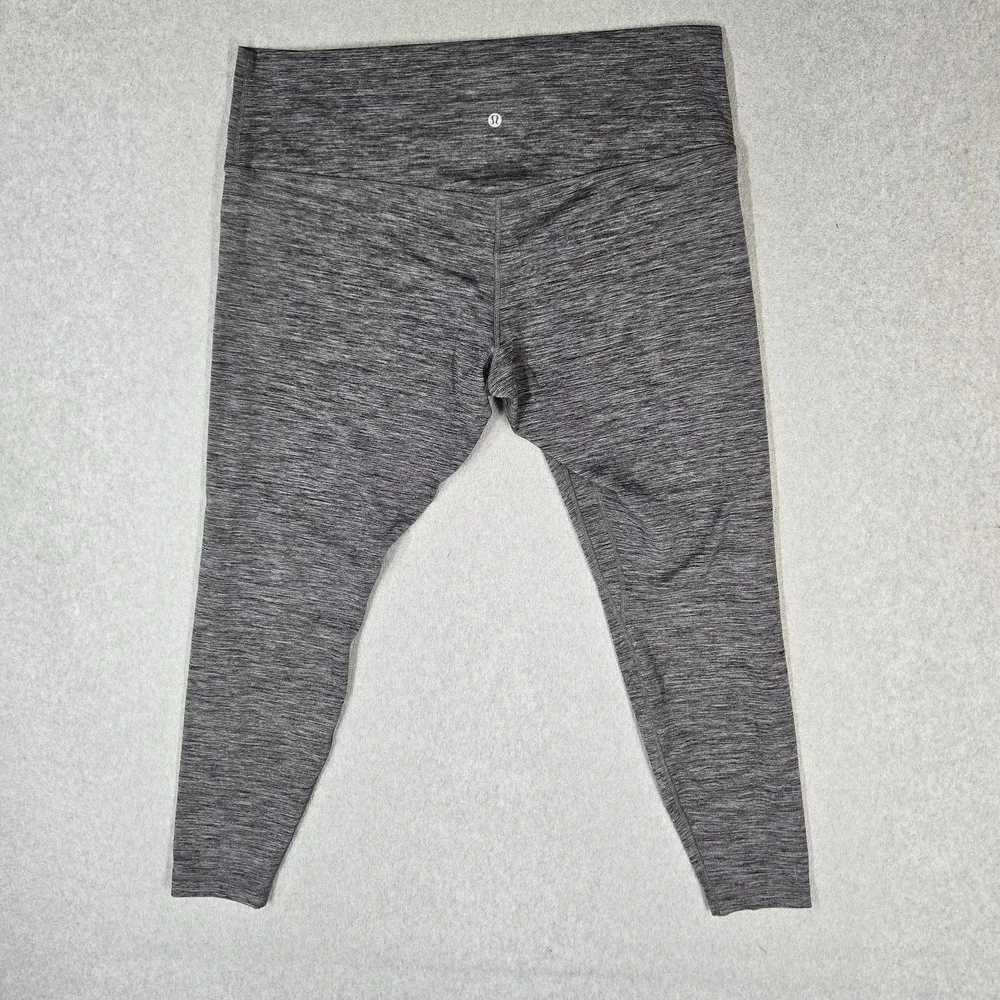 Lululemon Women Activewear Pants 20 Gray Wunder Train High Rise Legging Yoga